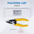 Fiber Stripper,6‘’ Cable Stripper with Safe Lock and Anti Slip Handle Klein Wire Stripper,Fiber Optic Tools,Fiber Splicing Tools,Fiber Stripping T...