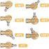 Pressure Washer Pivoting Coupler Kit - 240 Degree Rotation, Includes Gutter Cleaner Attachment, 7 Spray Nozzle Tips with Holder,1/4" Quick Connect...