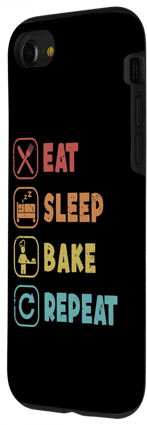 iPhone SE (2020) / 7 / 8 Eat Sleep Bake Repeat Bread Dough Bread Maker Bread Baker Case...