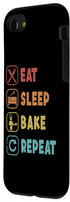 iPhone SE (2020) / 7 / 8 Eat Sleep Bake Repeat Bread Dough Bread Maker Bread Baker Case...