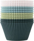 The Silicone Kitchen Reusable JUMBO Silicone Baking Cup, Non-Toxic, BPA Free, Dishwasher Safe, Jumbo, 12 Pack, White Blue Green...