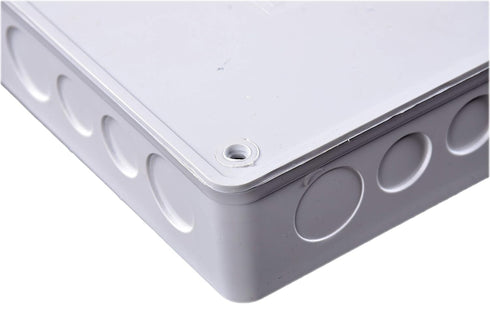 Co. 6" x 6" x 3" PVC Plastic Junction Conduit Box with 3/4" & 1" Pre molded Holes...