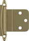Amerock BPR3417BBZ | Cabinet Hinge| 3/8 in (10 mm) Inset Non-Self Closing Face Mount | Golden Champagne | Kitchen Cabinet Door Hinge | 1 Pair/2 Pa...