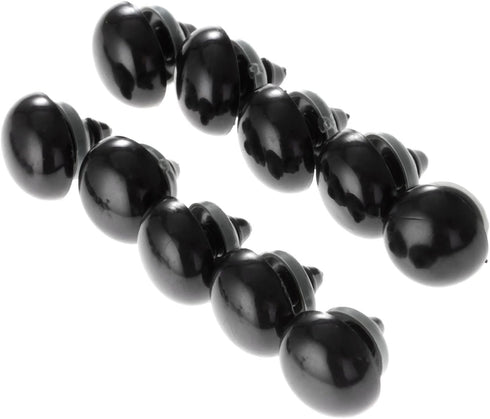 dophee Plastic Doll Eyes, Black Plastic Safety Eyes with Matching Washers, Doll Making Craft Eyes for Teddy Bear Doll, Puppet, Plush, Amigurumi St...