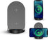 15W Wireless Charger Stand - Double Coil Fast Wireless Charging Station for iPhone and Samsung Galaxy Series - Auto-Off Feature - No Adapter Inclu...