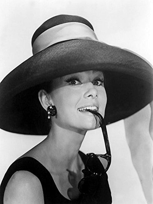 buyartforless Audrey Hepburn in Summer Hat 12x16 Art Print Poster Wall Decor Famous Image Made in The USA...