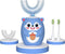 Kids Electric U Shaped Toothbrush, Childrens Toothbrush with 6 Soft Brush Heads Automatic Sonic Toothbrush Rechargeable with 6 Cleaning Modes - (A...
