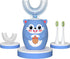 Kids Electric U Shaped Toothbrush, Childrens Toothbrush with 6 Soft Brush Heads Automatic Sonic Toothbrush Rechargeable with 6 Cleaning Modes - (A...