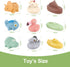 Bath Toys for Kids Ages 1-3 , 9 Pack No Hole Animal and Float Boats Baby Bath Toys for Babies 6-12 Months, Baby Pool Bathtub Toys Presents for Pre...