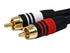 Monoprice 1.5ft Premium 2 RCA Plug/2 RCA Plug M/M 22AWG Cable - Black...