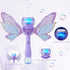 automatic bubble wand, upgrade princess bubble blower with LED light and bubble solution 6 wands for girls/kids, portable outdoor/indoor toy for t...