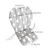 Twoworld High Chair Cushion, Large Thickening Baby High Chair Seat Cushion Liner Mat Pad Cover Breathable Suitable for All Kinds of Baby Dining Ch...