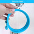 HengLiSam Silicone Egg Rings - 4 Inch Food Grade Cooking Rings, Non Stick Fried Egg Mold, Blue, 4 Pack...