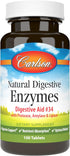 Carlson - Natural Digestive Enzymes, Digestive Aid #34 with Protease, Amylase & Lipase, Digestive Support, Nutrient Absorption & Optimal Wellness,...