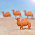 Hand Painted Camel Figurines Miniature Animal Statue Wildlife Bactrian Camel Figure Toy Cake Toppers Moss Landscape Decoration DIY Terrarium Craft...