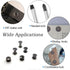 90 Sets Black Chicago Screw Leather Assorted Kit ?6 Sizes of Screw Rivets for Leather Rivet ?for DIY Leather Craft and Bookbinding (M5 X 4, 5, 6, ...