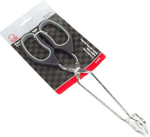 Chef Craft Classic Offset Tongs, 12 inches in length, Black...