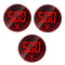 3pcs Digital Display AC Voltage Indicator, 22mm Round Head LED Voltage Tester AC50~500V Voltmeter Monitor (Red)...