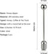 Honey and Syrup Dipper Stick Server Honey Spoon 304 Stainless Steel Wand for Honey Pot Jar Containers-6.3 Inch...