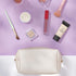 2pcc set PU Leather Cosmetic Bag for Women Minimalism Makeup Bag for Daily Use Portable Storage Purse Small Neat Cosmetic Pouch Water-resistant To...
