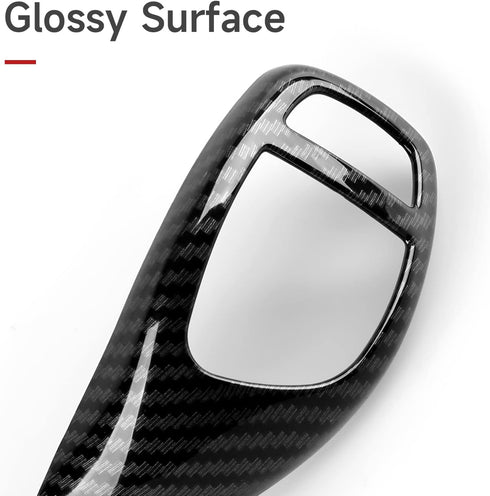 HENGYUESHANG Car Sticker Decals Gear Shift Knob Cover Carbon Color ABS Trim fits for BMW F20 F21 F22 F30 F31 F32 F33 F34 F35 F36 F07 F10 F12 F15 F...