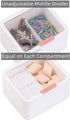 Tecbeauty 2 Slot Cotton Swab Ball Qtip Holder Jar Plastic Container Dispenser Box with Hinged Lid for Bathroom Home Storage Organizer...