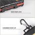 LENSGO Camera Battery Memory Card Case, Memory Card Hard Protector Case D850 Professional Water-Resistant & Anti-Shock Storage Box for 2 Camera Ba...