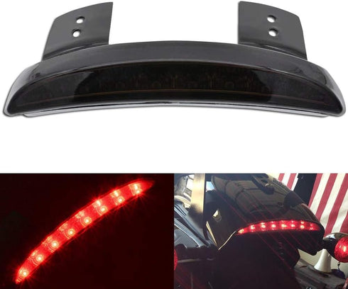 1PC Motorcycle Tail Light Chopped Rear Fender Edge LED Brake Light License Plate Light Stop Running Light for Har*ley Sport-ster XL 883N 1200N XL1...