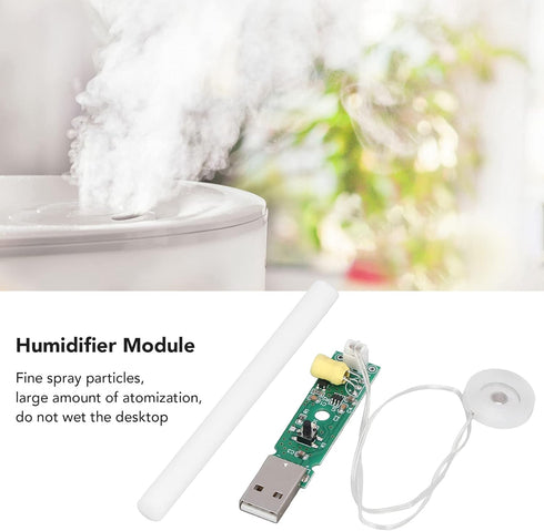 Mist Maker Humidifier,Atomization Module with Switch Control Timing Shutdown Humidifier DIY Mist Atomizer USB Board Atomization Modules 740 Holes ...