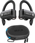 Wireless Earbuds with Microphone,Bluetooth Headphones over The ear,70H Playback time, Leather Display Case,HiFi Sports Ear buds with Ear Hook,Wate...