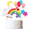 15 Pieces Rainbow Cake Decorations Rainbow Cake Toppers for Birthday Decorations Wedding Party Favors Supplies...