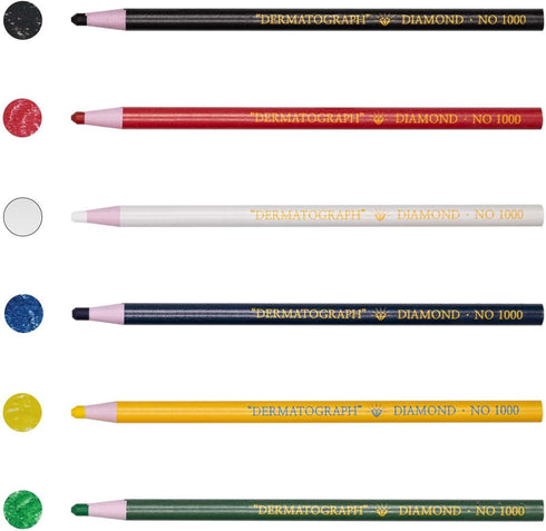 Diamond Peel-Off China Markers/Grease Pencils for Glass, Cellophane, Vinyl, Metal, Etc. (12 Pencils) (Red)...