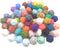 50pcs 14mm Silicone Polyhedron Pearl Beads Silicone Icosahedron Beads for Keychain Mom Necklace Making DIY Craft Jewelry Beading Accessory...