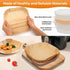 Air fryer liners 8(in), 100pcs, disposible no mess non-stick, square paper liners free of harsh additives, unbleached, for microwave and airfryer ...