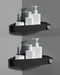 Sotfamily Shower Caddy Corner, 2 Pack Adhesive Corner Shower Shelves for inside Shower, Plastic Shower Organizer for Bathroom Storage, Black...
