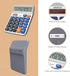 Desktop Calculator Extra Large 5-Inch Clear LCD Display 12-Digit Big Number Button Office Calculator with Auto Sleep Function (OS-5M)...