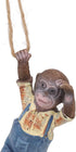 Swinging Monkey Outdoor Statue Ornament, Tree Hanging Sculpture Animal Figurines for Garden Lawn Patio Yard Porch Christmas Decoration...
