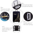 TRAVEL KIN Washable Travel Gear Cover, Thickened Luggage Cover, 18/24/28/32 Inch Suitcase Spandex Protective Cover (XL(29"-32" luggage), Paris)...