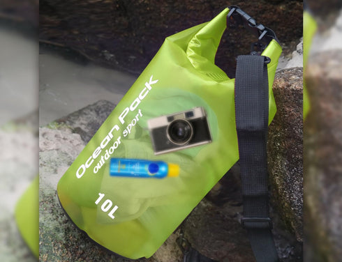 2 pieces Waterproof Dry Bag for Women and Men, 10L Roll Top Waterproof Backpack Sack with Waterproof Phone Case, for Hiking, Backpacking, Kayaking...
