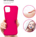 ZUSLAB Nano Silicone Case Compatible with Apple iphone12 Pro Max, Liquid Silicone Rubber Shockproof Bumper Soft Full Protection Cover - Neon Pink...