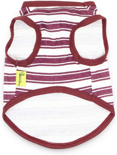 6 Pack Small Dog Shirts for Girls XS Puppy T Shirt Striped Dog Shirts Girl XS Puppy Clothes Girl Yorkie Clothes Pet Tshirts for Dogs Summer Vest B...