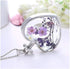 car Rearview Mirror Charm of Eternal Flower Heart-Shaped, K9 Crystal Double-Sided Transparent Color...