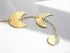 Mkono Moon Phase Wall Hanging Metal Boho Home Decor Vertical Chic Moon Garland for Dorm Nursery Bedroom Living Room Apartment Office, Decorative W...