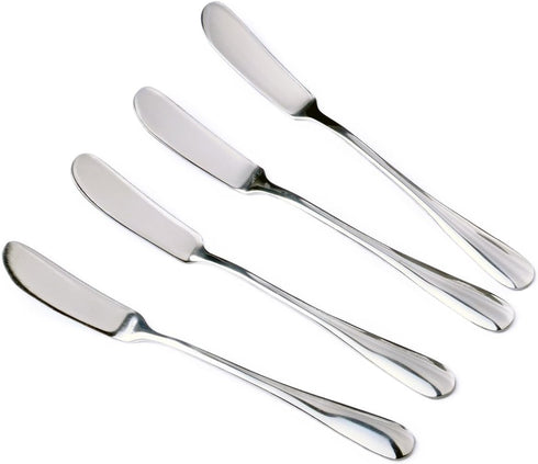 Zelta Stainless Steel Spreaders Silver, Packs of 4...