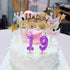 2nd Birthday Candle Two Years Purple Happy Birthday Number 2 Candles for Cake Topper Decoration for Party Kids Adults Numeral 20 23 12 26 29 21 27...