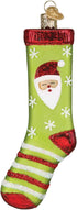 Old World Christmas Christmas Sock Glass Blown Ornaments for Christmas Tree...