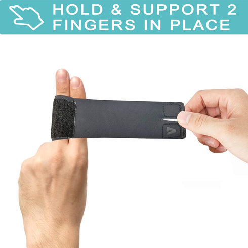 Finger Splint Wraps Reusable Finger Buddy Tape Adjustable Finger Brace Trigger Finger Splints Mallet Finger Support Compression Finger Sleeves for...