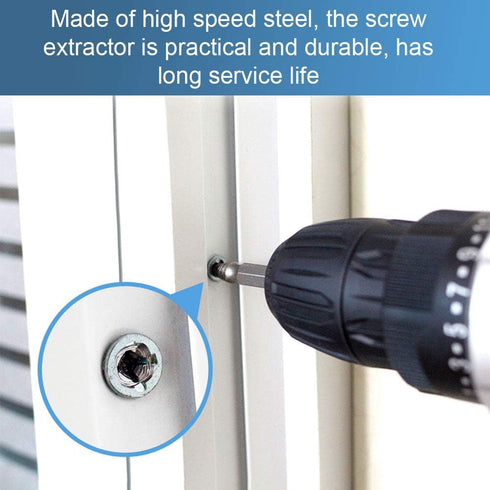 6PCS Screw Extractor Kit and Stripped Screw Extractor Set Easily and Quickly Remove Common of Broken or Stripped Screws?Easily Remove Rusty and Da...