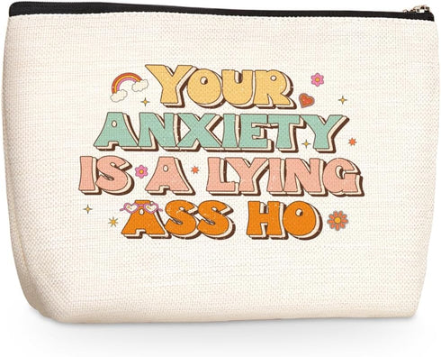 Office Gifts Supplies Mental Health Gifts Makeup Bag Motivational Gifts Cosmetic Travel Bag Gifts for Coworkers Women Leader Mother Employee Best ...