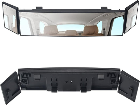 MIAOKE Rear View Mirror, 15-inch Clip on Rearview Mirrors, Wide Angle Curved Rearview Mirror, Interior Blind Spot Mirrors for Car...